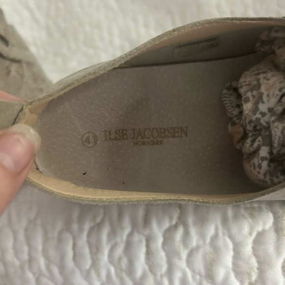 Ilse Jacobsen Metallic Snake Print Loafers - Picture 3 of 4